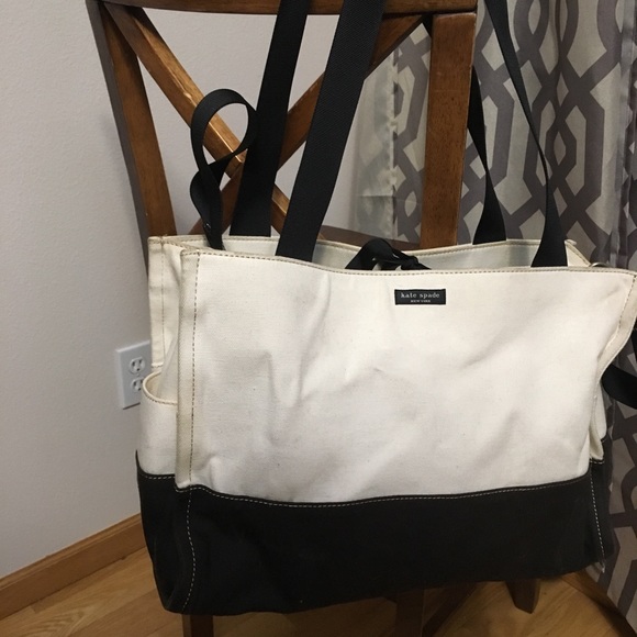 Kate spade canvas diaper bag - Picture 2 of 8